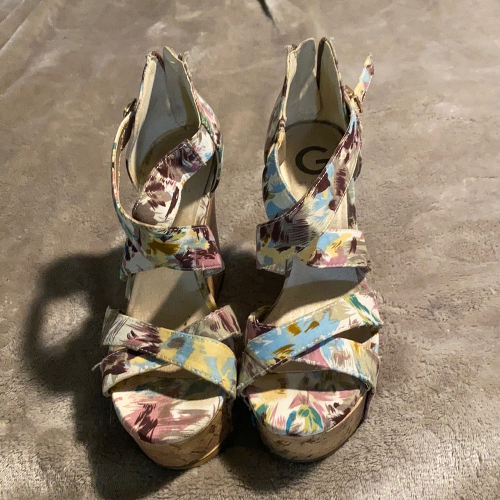 Guess platform wedges